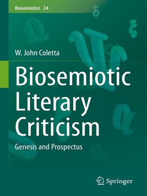 cover image of Biosemiotic Literary Criticism